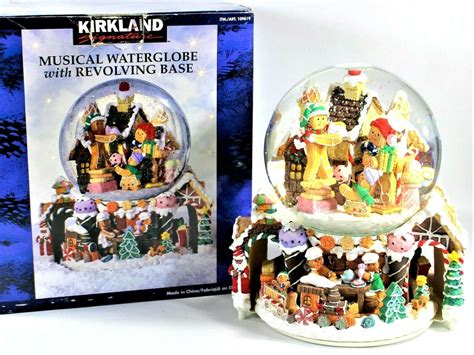Shop Home's <strong>Kirkland Signature</strong> Size OS Holiday Decor at a discounted price at Poshmark. . Kirkland signature musical waterglobe with revolving base